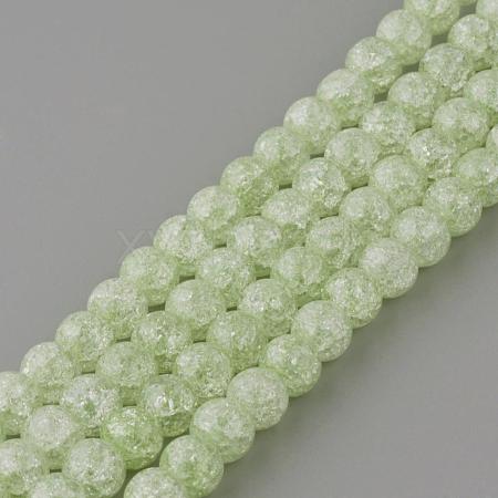 Synthetic Crackle Quartz Beads Strands GLAA-S134-6mm-08-1