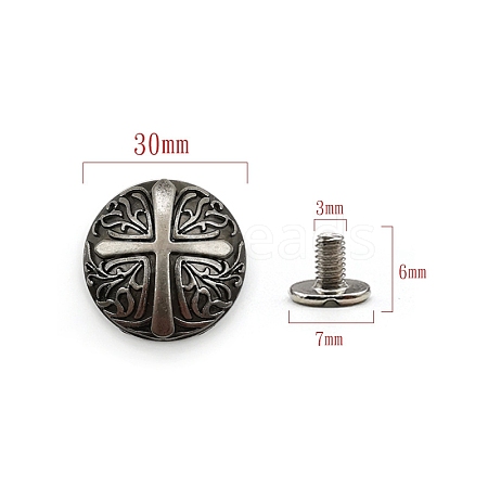 Alloy Decorative Buttons PW-WG35597-01-1