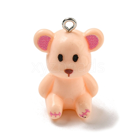 10Pcs Opaque Resin Pendants RESI-H160-01P-02-1