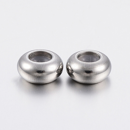 202 Stainless Steel Beads X-STAS-F148-6mm-07P-1