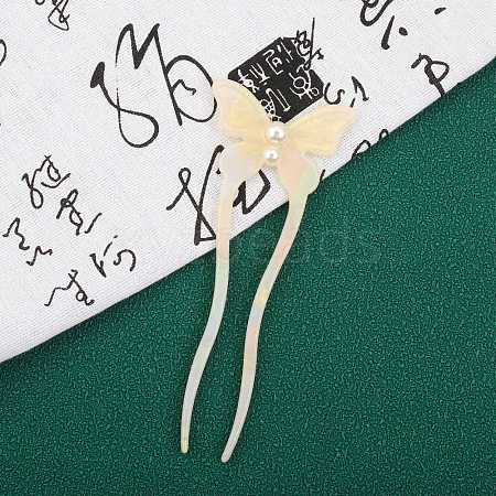 Butterfly Cellulose Acetate Hair Forks PW-WGC383E-02-1