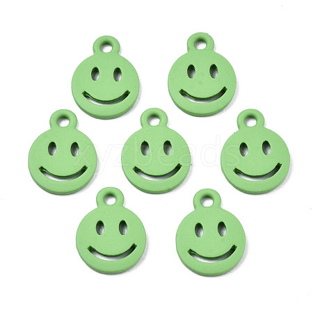 Spray Painted Alloy Charms PALLOY-T075-121A-RS-1