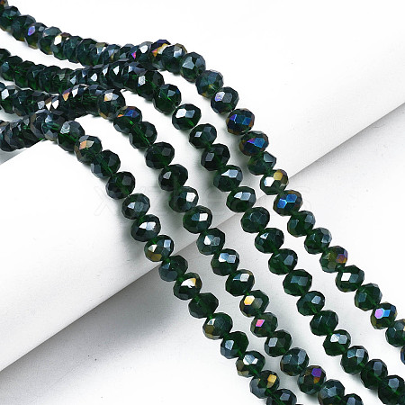 Electroplate Glass Beads Strands LS-EGLA-A034-T8mm-B28-1