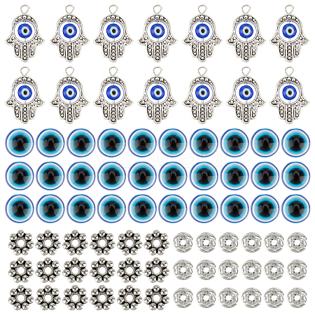 DIY Evil Eye Jewelry Kits DIY-NB0004-73AS-1