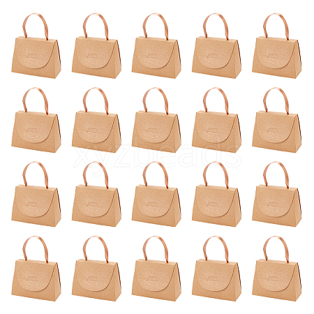 Foldable Kraft Paper Candy Gift Box LS-CON-WH0094-24B-1
