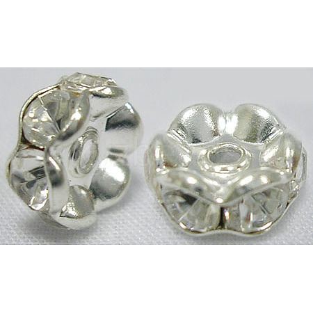 Rhinestone Spacer Beads X-RSB04C14-1