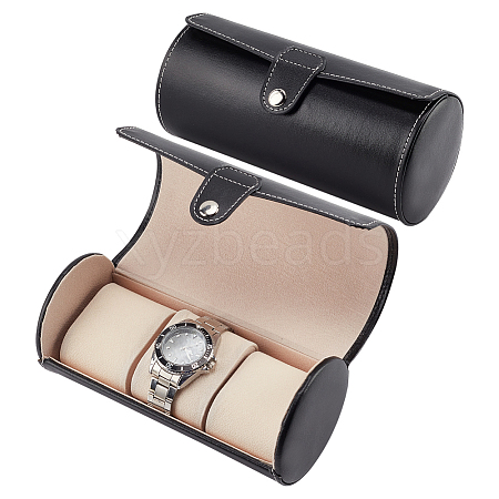 Column PU Leather Watch Boxes CON-WH0094-07A-1