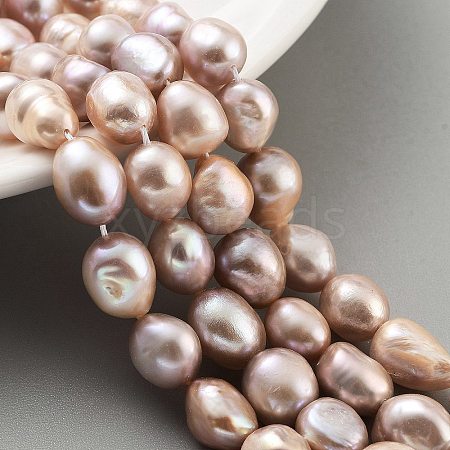 Natural Cultured Freshwater Pearl Beads Strands PEAR-P062-30E-1