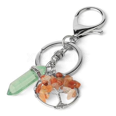 Red Agate Keychains PW-WGBF370-03-1