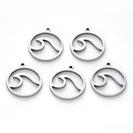 Non-Tarnish 304 Stainless Steel Pendants STAS-N092-95-1