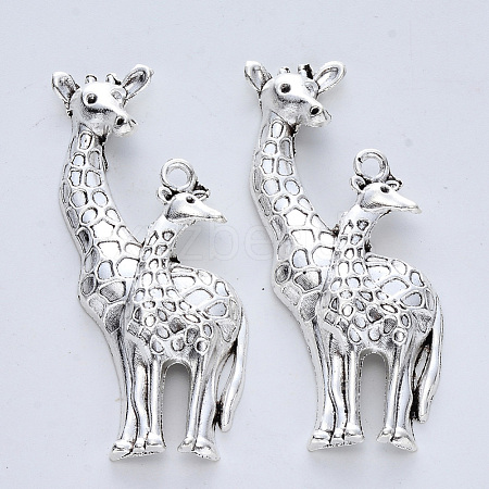 Tibetan Style Alloy Big Pendants TIBE-R316-019AS-RS-1