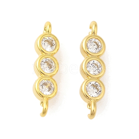 Rack Plating Brass Micro Pave Cubic Zirconia Pendants KK-S396-62G-1