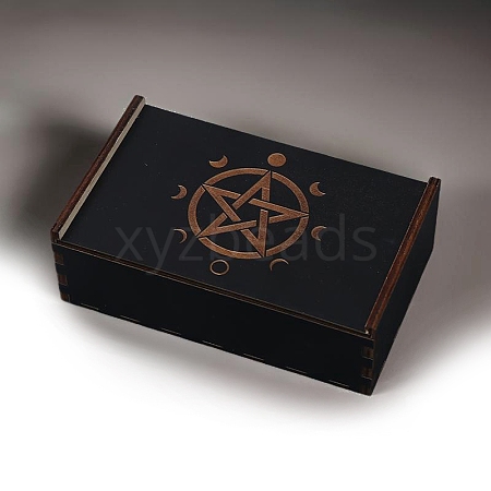 Rectangle Wooden Tarot Storage Box for Divination PW-WG90B8F-01-1