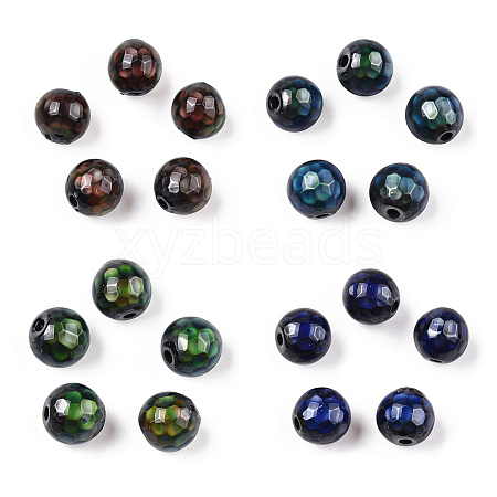 Non-magnetic Synthetic Hematite Beads G-TAC0017-02-1