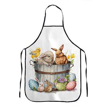 Easter Theme Polyester Sleeveless Apron PW-WG26712-14-1