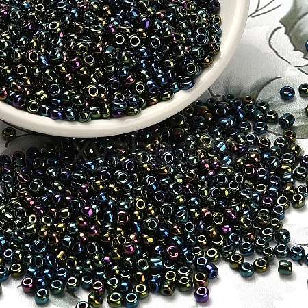FGB 6/0 Grade A Round Glass Seed Beads SEED-Q008-4mm-F605-1