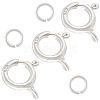 CREATCABIN 8Pcs 925 Sterling Silver Spring Ring Clasps STER-CN0001-33A-1