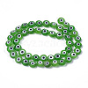 Handmade Evil Eye Lampwork Beads Strands X-LAMP-S191-02B-02-1