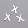 201 Stainless Steel Charms X-STAS-L232-007X-1