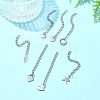 7Pcs 7 Styles 304 Stainless Steel Chain Extender STAS-FS0001-49P-8