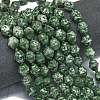 Natural Green Spot Jasper Beads Strands G-K389-D09-01-2