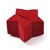 Christmas Star Shape Flocking Jewelry Gift Boxes VBOX-L002-I01-2