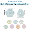 28Pcs 7 Colors Luminous Acrylic Beads OACR-PA0002-06-2