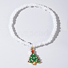 Christmas 304 Stainless Steel Enamel Charm Bracelets LB4238-1-2
