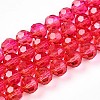 Baking Paint Transparent Glass Beads X1-DGLA-A035-T8mm-A02-1
