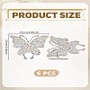 6Pcs Rhinestone Hot Melt Adhesive On The Back Appliques DIY-LP0001-60-2