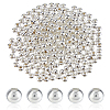 250Pcs Brass Smooth Round Beads KK-DC0004-34-1