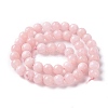 Natural White Jade Imitation Pink Opal Beads Strands G-I299-F05-8mm-2