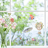 8 Sheets 8 Styles Spring Theme PVC Waterproof Wall Stickers DIY-WH0345-077-5