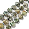 Natural Rhyolite Jasper Beads Strands G-NH0004-011-1