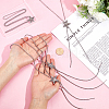 4Pcs Alloy Star Boho Tie Lariat Necklaces for Women NJEW-ME0001-21-3