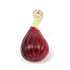 Fruit Alloy Enamel Pendants ENAM-P264-02E-G-2