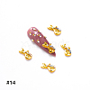 Alloy Rhinestone Kitten Cabochons MRMJ-Q072-19A-2