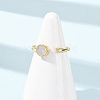 Brass Micro Pave Cubic Zirconia Cuff Rings for Women RJEW-K309-39E-G-2