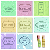 CRASPIRE 80Pcs 8 Style Custom Lip Balm DIY Label Sticker DIY-CP0007-95H-1