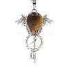 Natural Tiger Eye Pendants PW-WG77398-02-1