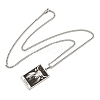 Non-Tarnish 304 Stainless Steel Tarot Pendant Necklaces NJEW-A026-01P-02-3