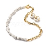 Synthetic Howlite Chip Beads Jewelry Set SJEW-JS01223-02-1