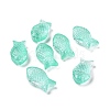 Transparent Spray Painted Glass Beads X1-GLAA-I050-10C-1