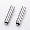 Tarnish Resistant 304 Stainless Steel Tube Beads STAS-P128-10-1