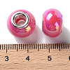 Mabe Solid Color Copper Buckle Acrylic European Beads OACR-M024-04P-06-3