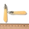 Natural Yellow Jade Pointed Big Pendants G-Z055-01P-19-3