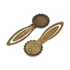 20mm Tray Bookmark Cabochon Settings X-PALLOY-S033-40AB-NR-4