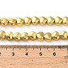 Electroplate Glass Beads Strands EGLA-H109-12F-01-4