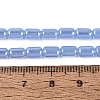 Electroplate Imitation Jade Glass Beads Strands EGLA-Q132-03A-B04-4