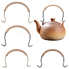   4Pcs 4 Style Iron Teapot Handle FIND-PH0005-98-1